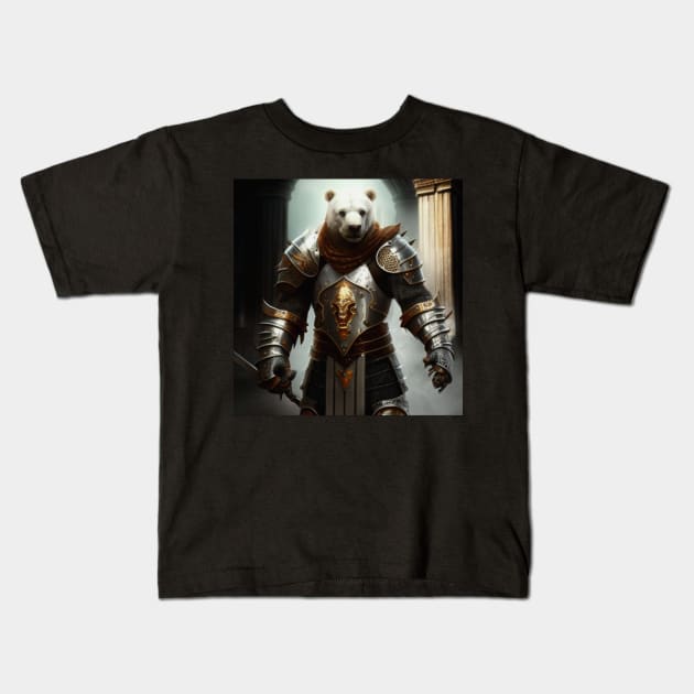 Bear Knight - Barclay Kids T-Shirt by HIghlandkings
